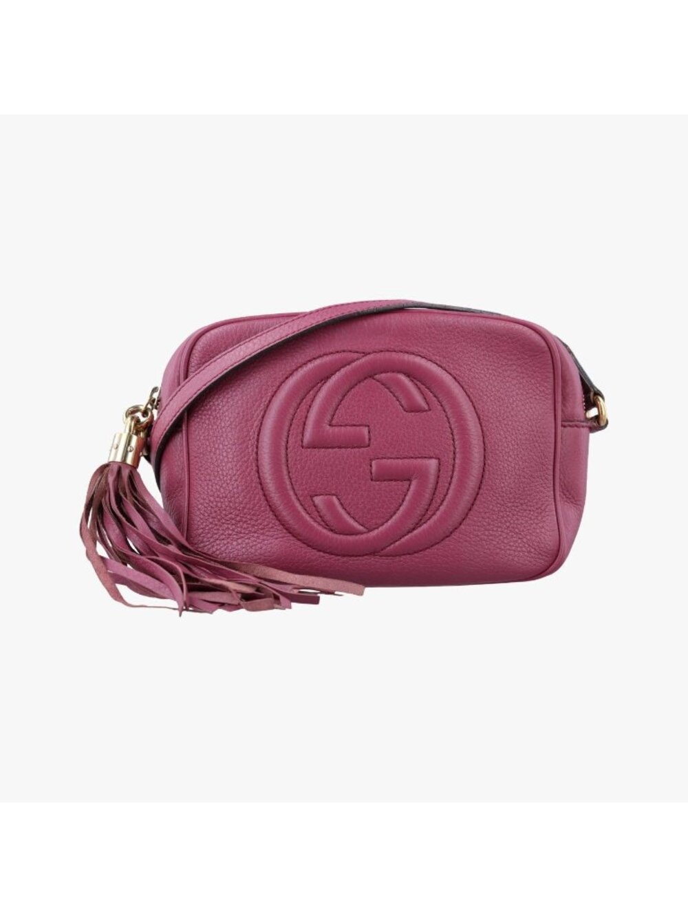 Gucci Soho Purple Leather Shoulder Bag